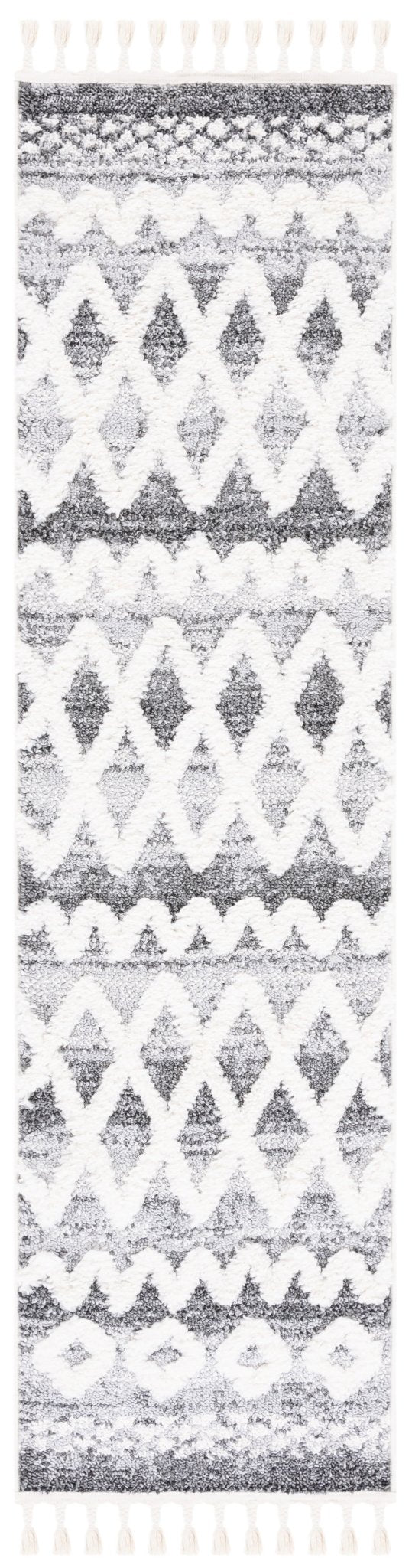 Safavieh Moroccan Tassel Shag Mts626F Grey/Ivory Rug.