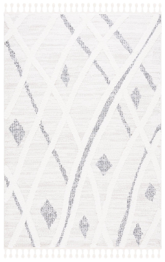 Safavieh Moroccan Tassel Shag Mts638A Beige/Grey Rug.