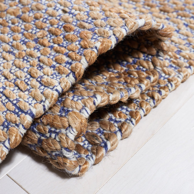 Safavieh Natural Fiber Nf874N Natural/Navy Rug.
