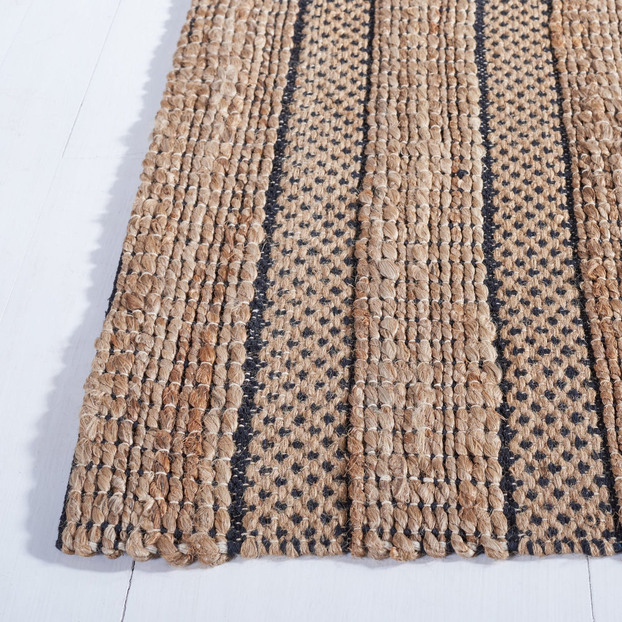 Safavieh Natural Fiber Nfb654Z Black/Natural Rug.