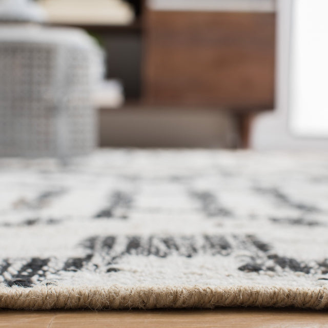 Safavieh Natural Fiber Nfb750A Ivory/Black Rug.