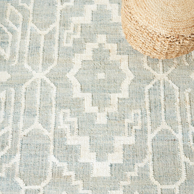 Safavieh Natural Fiber Nfb750J Light Blue/Ivory Rug.