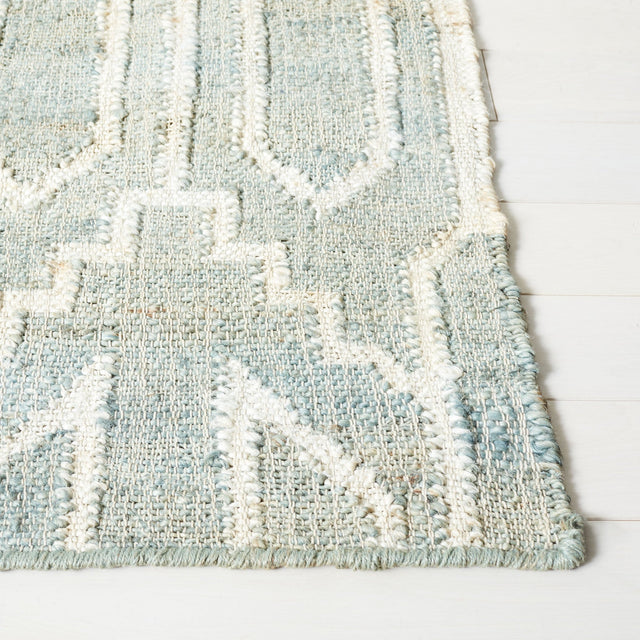 Safavieh Natural Fiber Nfb750J Light Blue/Ivory Rug.