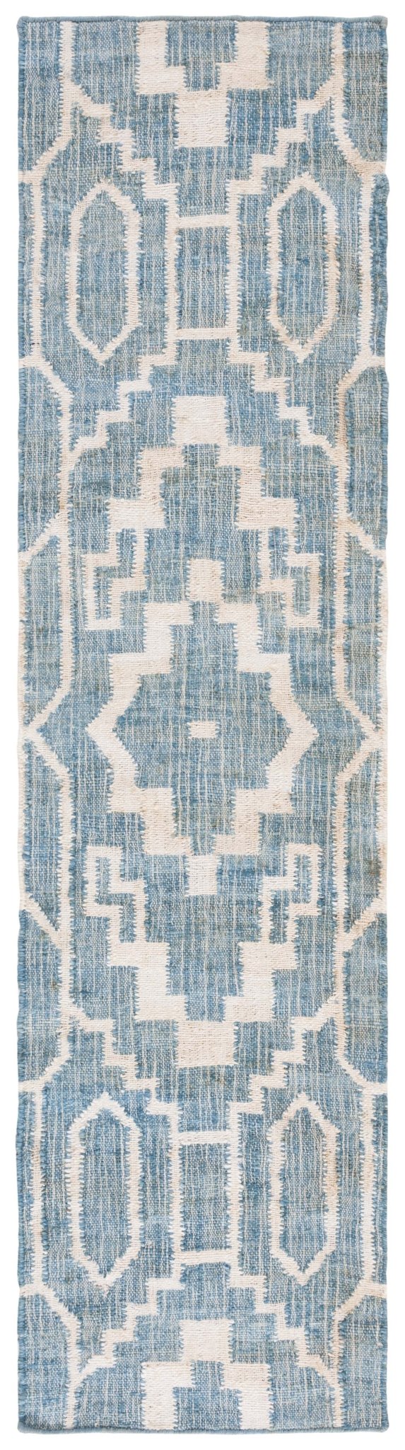 Safavieh Natural Fiber Nfb750M Blue/Ivory Rug.