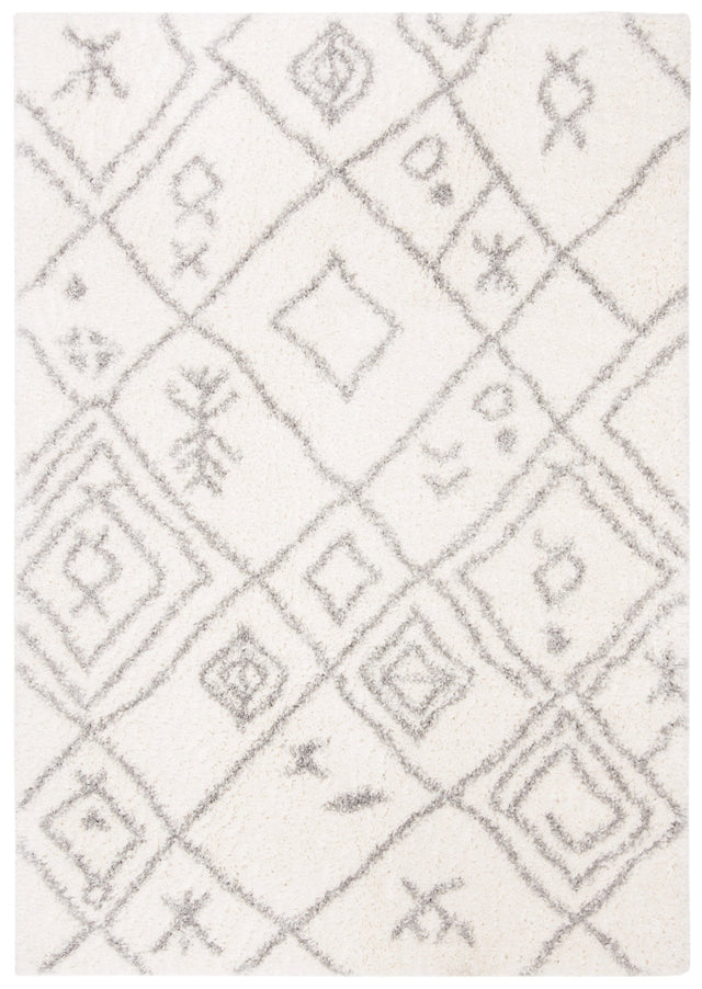 Safavieh Parma Shag Pma583A Cream/Grey Rug.
