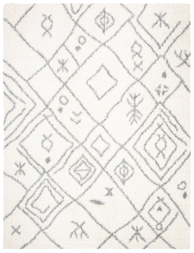 Safavieh Parma Shag Pma583A Cream/Grey Rug.