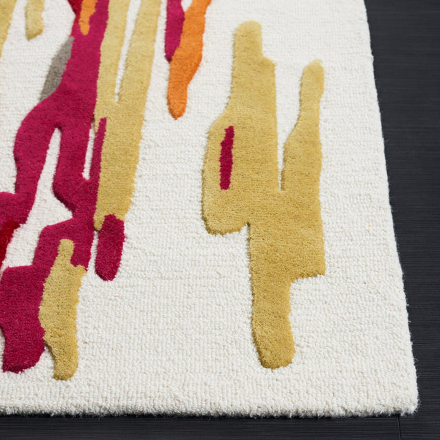 Safavieh Rodeo Drive Rd858Q Ivory/Red Rug.