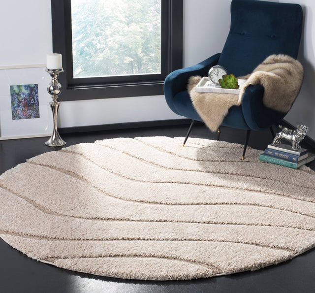 Safavieh Shag Sg472 Cream/Beige Rug.