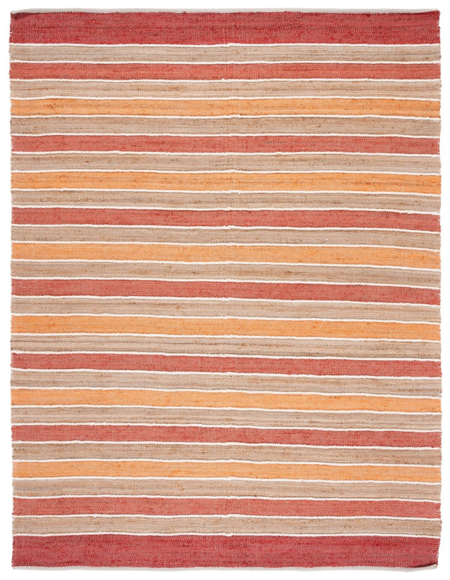 Safavieh Striped Kilim Stk316P Rust/Red Rug.