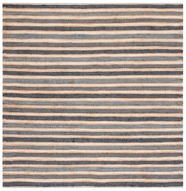 Safavieh Striped Kilim Stk318H Charcoal/Ivory Rug.