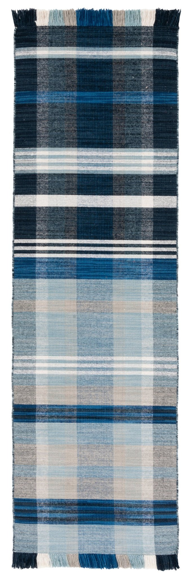 Safavieh Striped Kilim Stk703N Navy/Charcoal Rug.