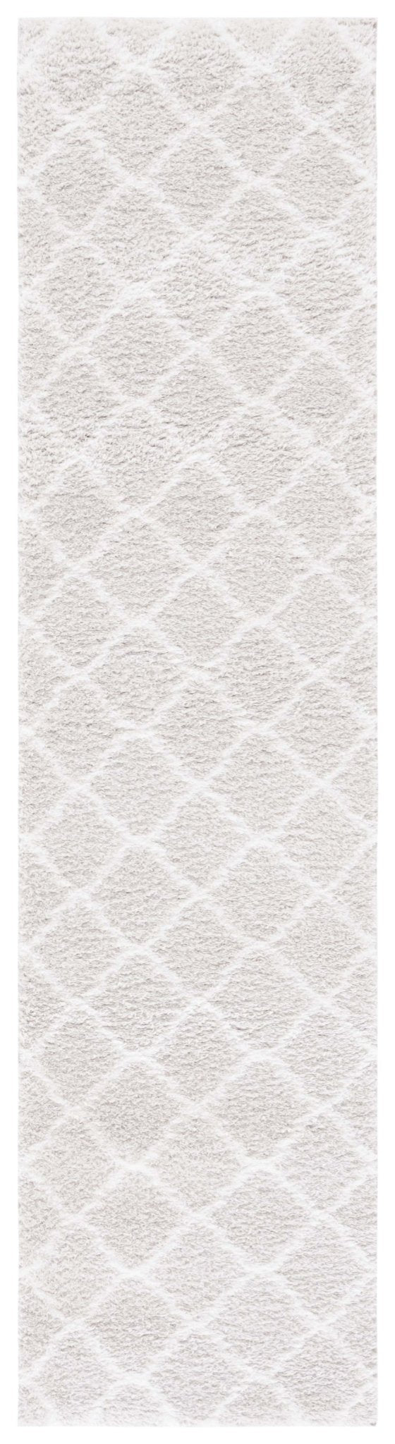 Safavieh Tahoe Shag Tho675G Silver/White Rug.