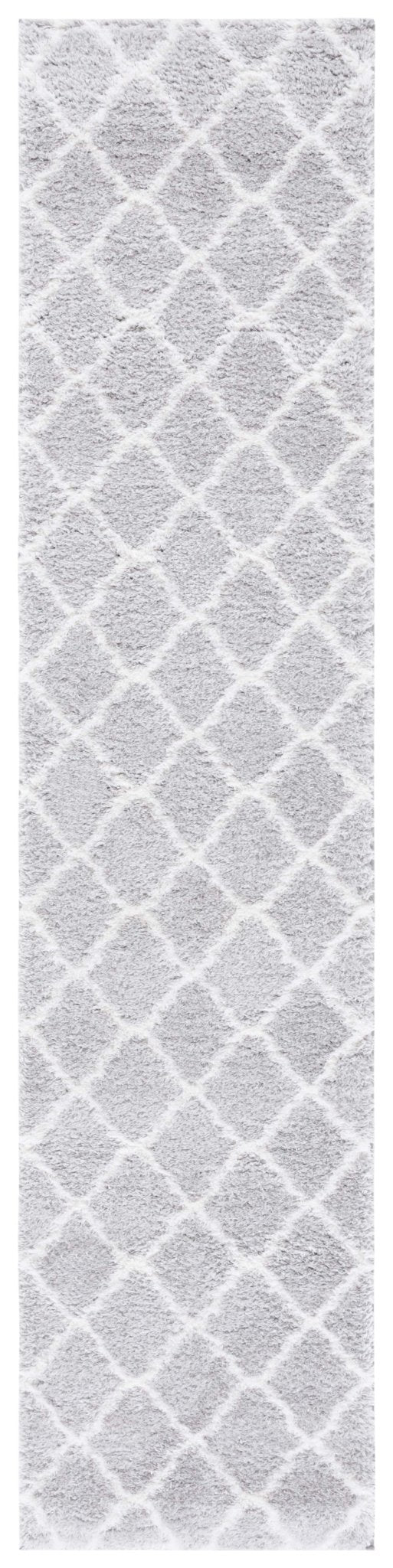Safavieh Tahoe Shag Tho675H Light Grey/White Rug.