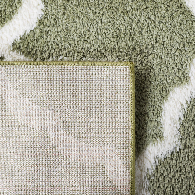 Safavieh Tahoe Shag Tho675W Sage/White Rug.