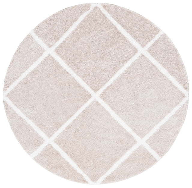 Safavieh Tahoe Shag Tho676B Beige/White Rug.