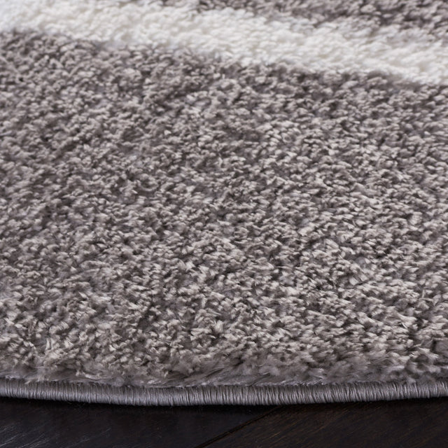 Safavieh Tahoe Shag Tho676G Grey/White Rug.