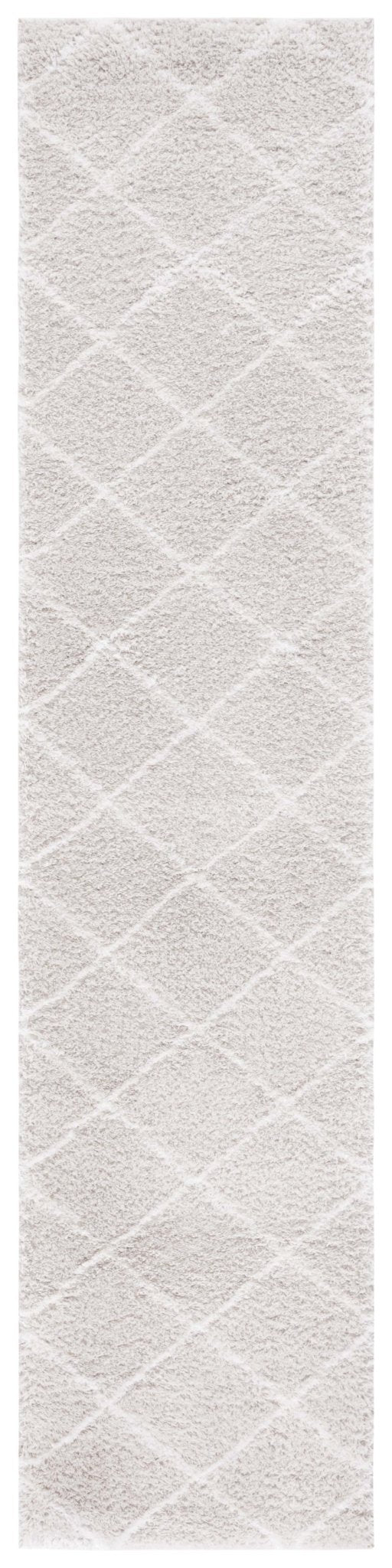 Safavieh Tahoe Shag Tho676H Silver/White Rug.