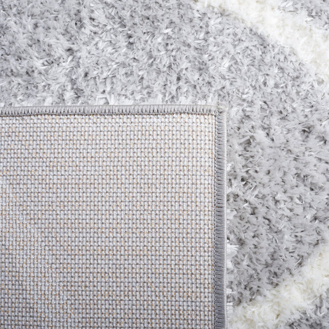 Safavieh Tahoe Shag Tho677F Light Grey/White Rug.