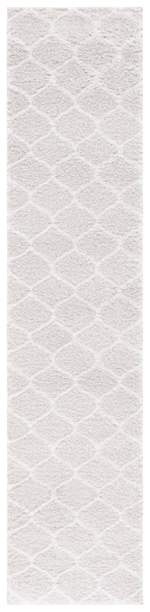 Safavieh Tahoe Shag Tho677G Silver/White Rug.