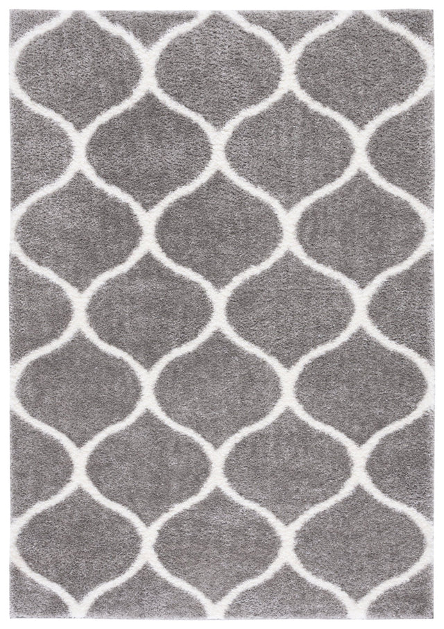 Safavieh Tahoe Shag Tho677H Grey/White Rug.