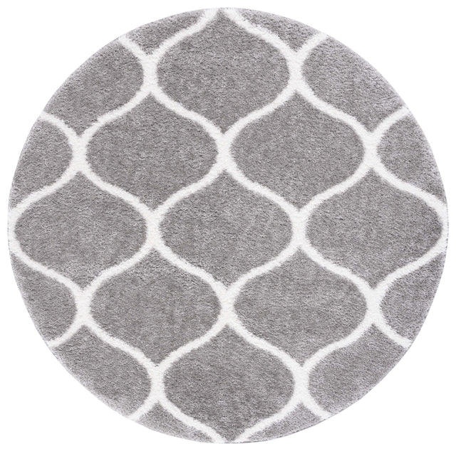 Safavieh Tahoe Shag Tho677H Grey/White Rug.
