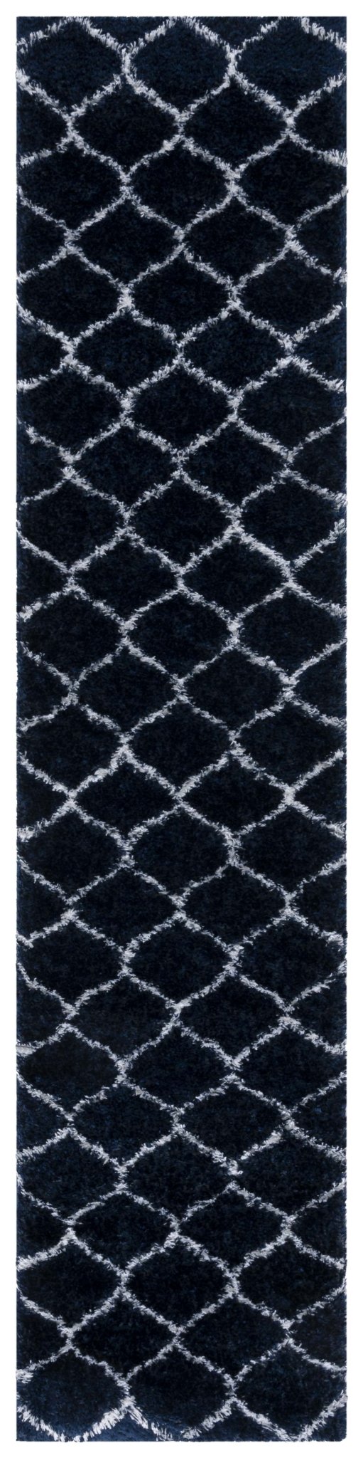 Safavieh Tahoe Shag Tho677N Navy/White Rug.