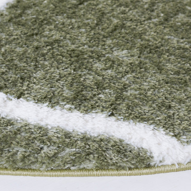 Safavieh Tahoe Shag Tho677W Sage/White Rug.