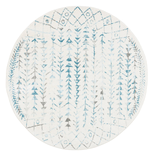 Safavieh Tulum Tul262C Ivory/Turquoise Rug.