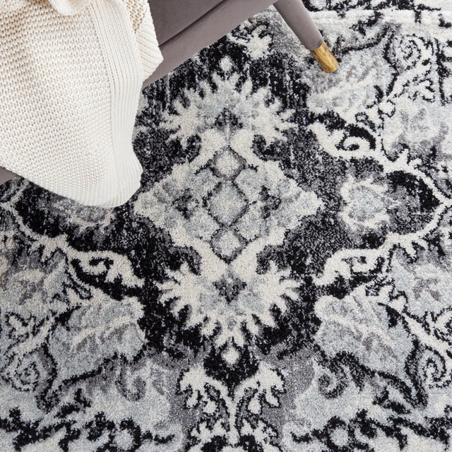 Safavieh Tulum Tul278A Ivory/Black Rug.