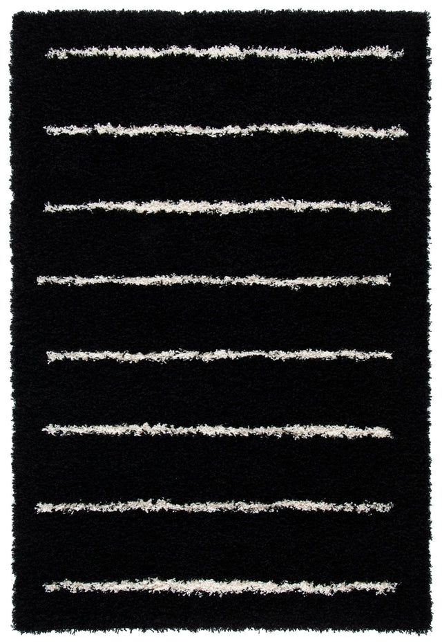 Safavieh Venus Shag Vns604Z Black/Ivory Rug.