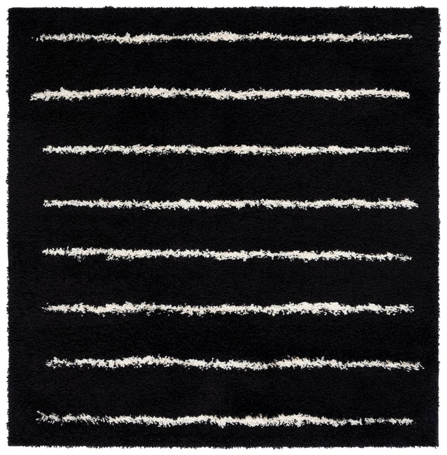 Safavieh Venus Shag Vns604Z Black/Ivory Rug.