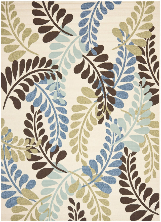 Safavieh Veranda Ver056 Cream/Aqua Rug.