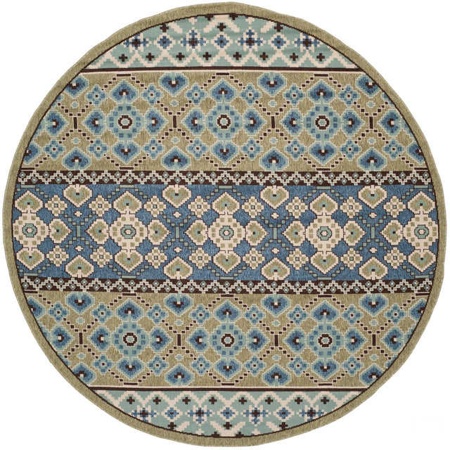Safavieh Veranda Ver093 Green/Blue Rug.