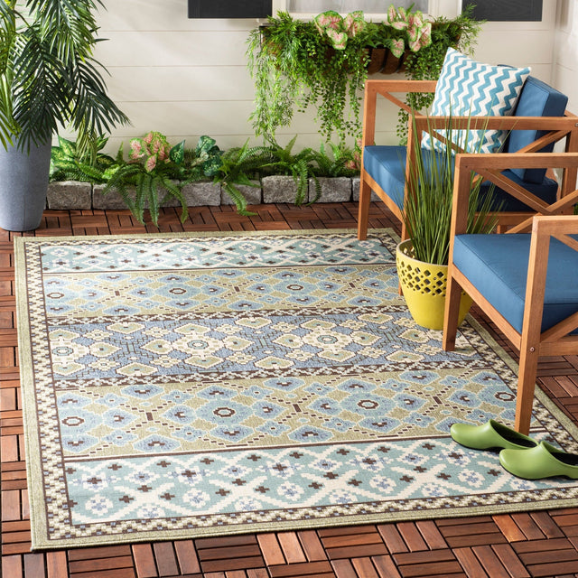 Safavieh Veranda Ver093 Green/Blue Rug.