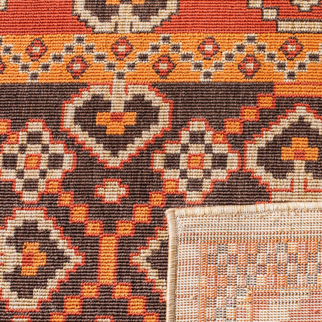 Safavieh Veranda Ver093 Red/Chocolate Rug.