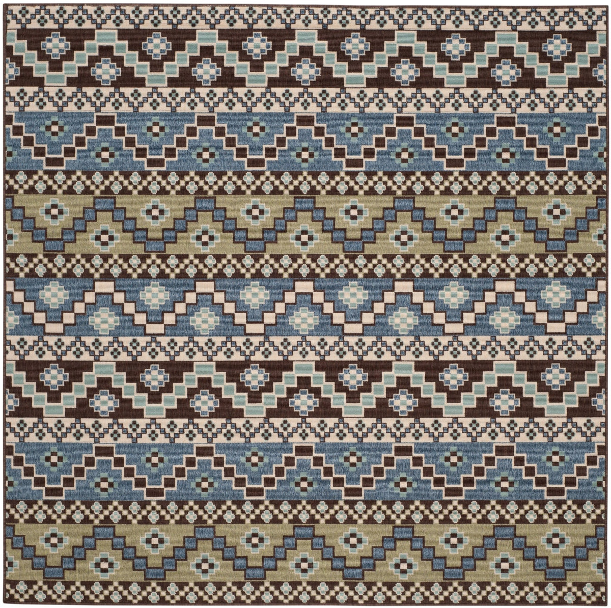 Safavieh Veranda Ver095 Blue/Creme Rug.