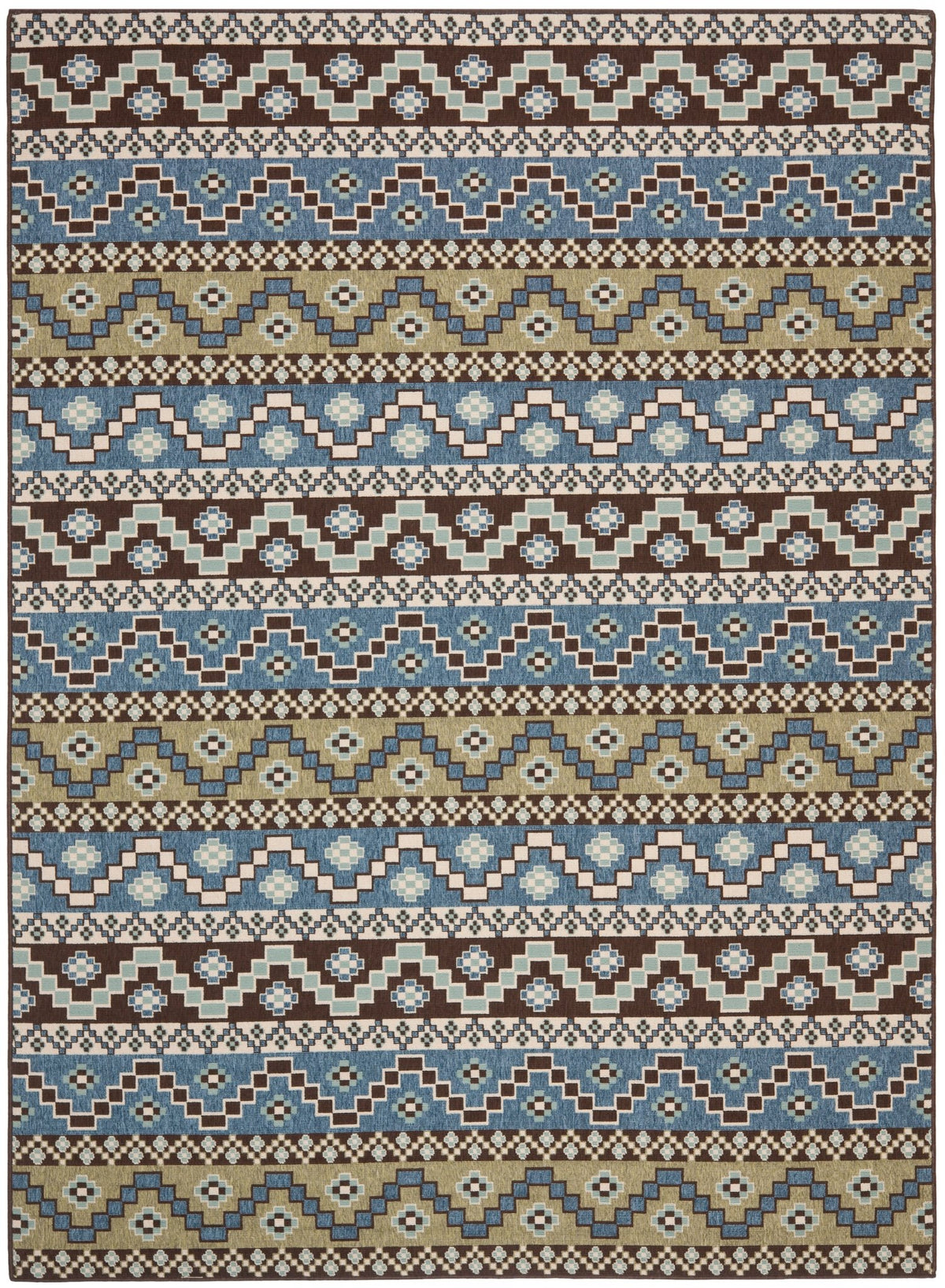 Safavieh Veranda Ver095 Blue/Creme Rug.