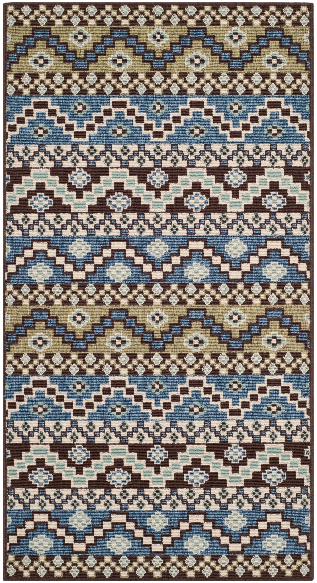 Safavieh Veranda Ver095 Blue/Creme Rug.