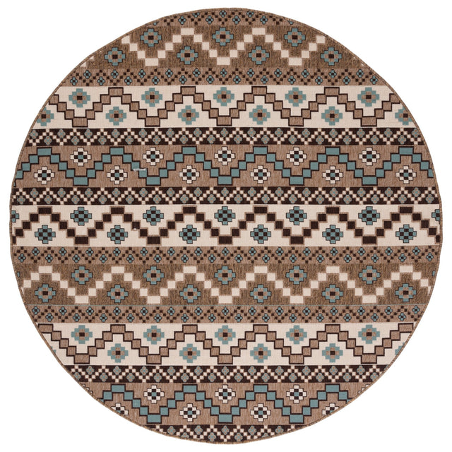 Safavieh Veranda Ver095 Creme/Brown Rug.