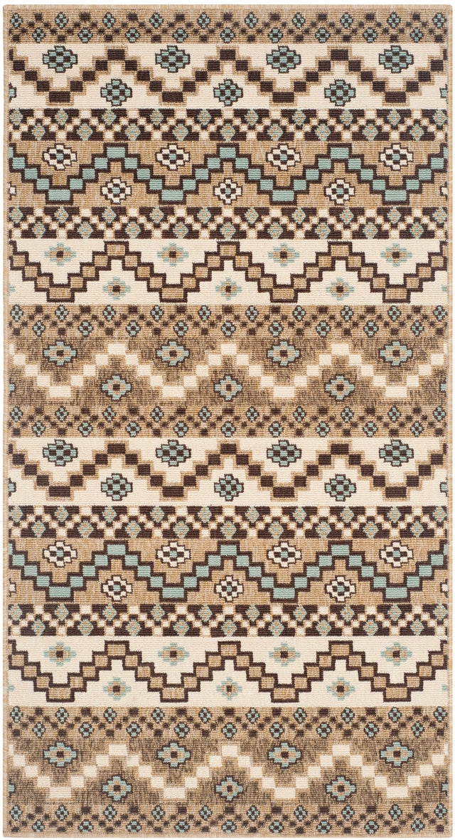 Safavieh Veranda Ver095 Creme/Brown Rug.