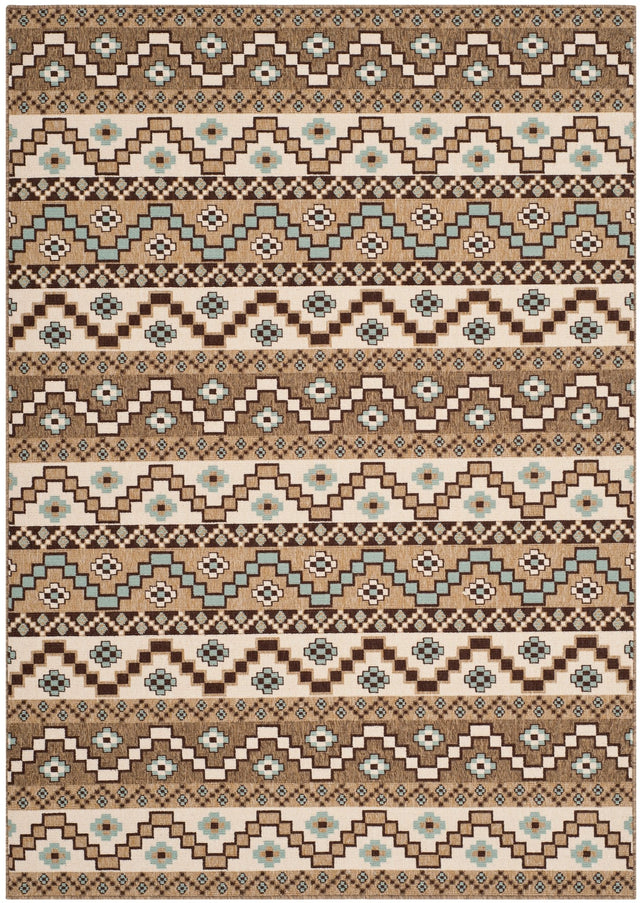 Safavieh Veranda Ver095 Creme/Brown Rug.