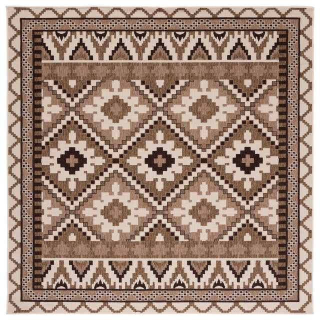 Safavieh Veranda Ver096 Creme/Brown Rug.