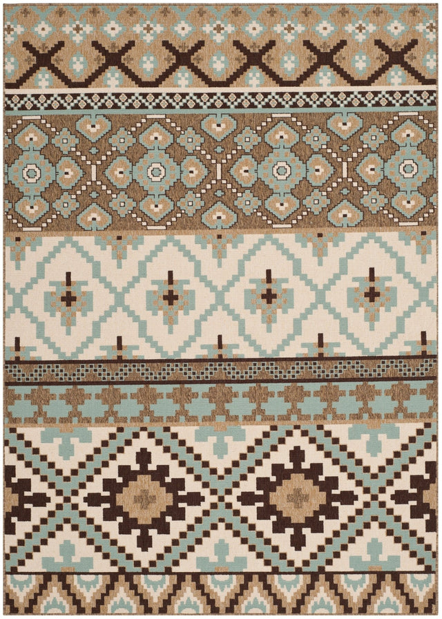 Safavieh Veranda Ver097 Creme/Brown Rug.