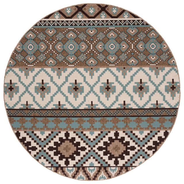 Safavieh Veranda Ver097 Creme/Brown Rug.