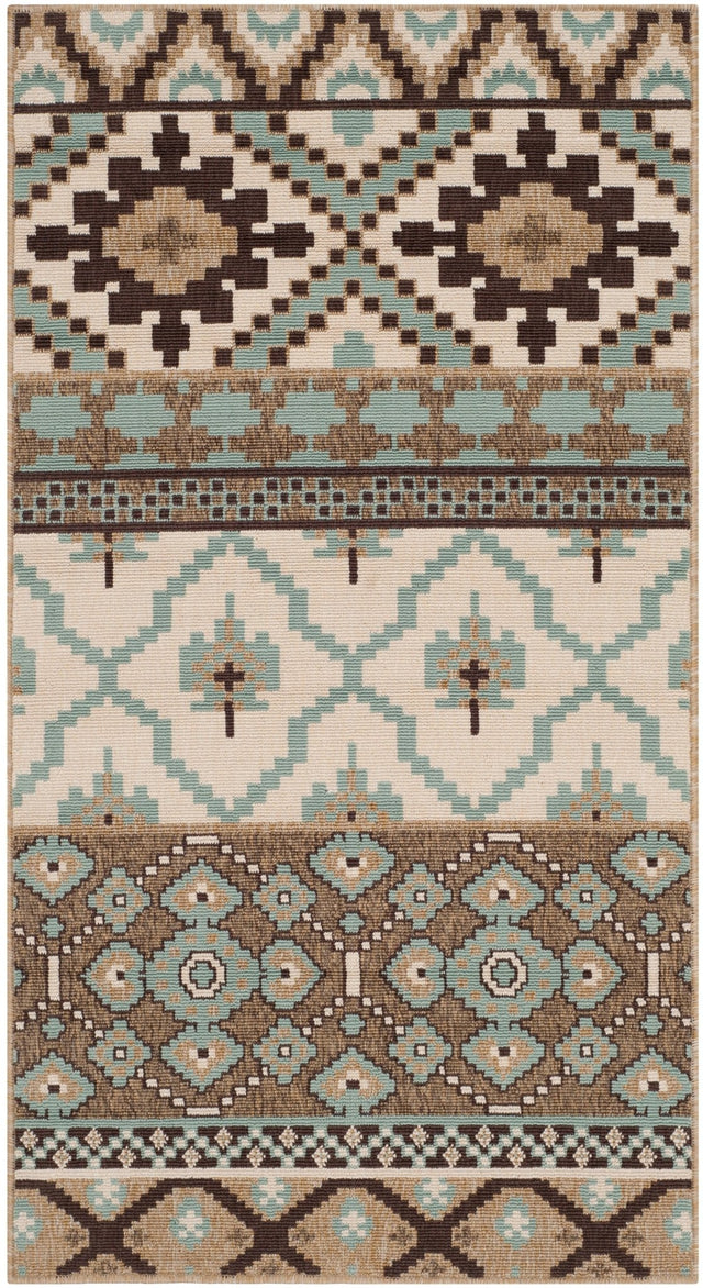 Safavieh Veranda Ver097 Creme/Brown Rug.