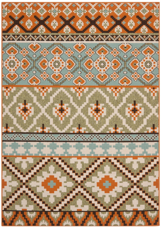 Safavieh Veranda Ver097 Green/Terracotta Rug.