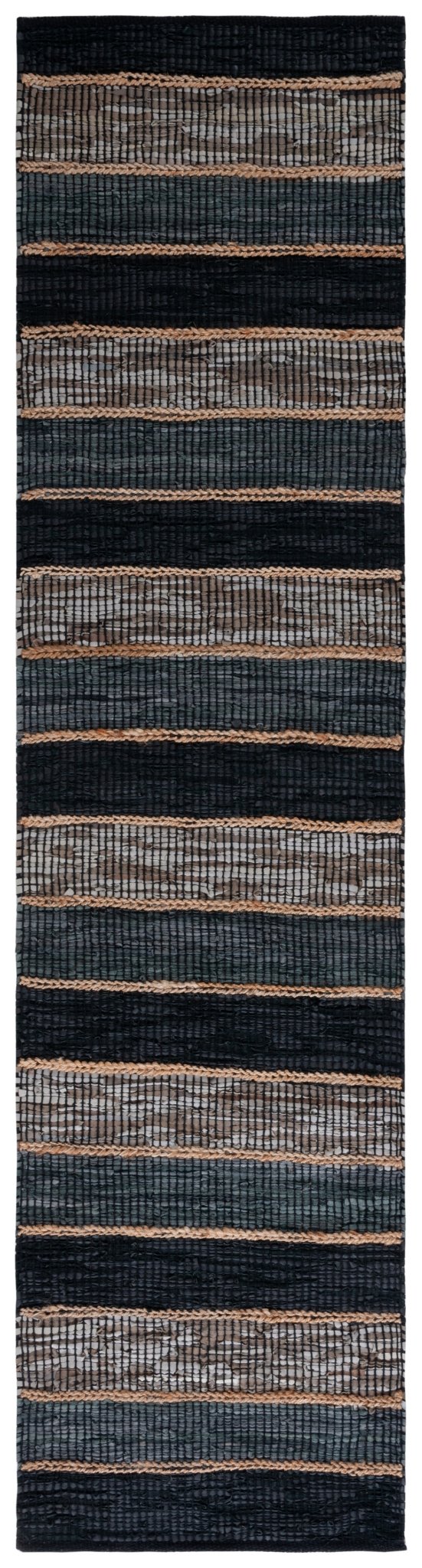 Safavieh Vintage Leather Vtl206Z Black/Natural Rug.