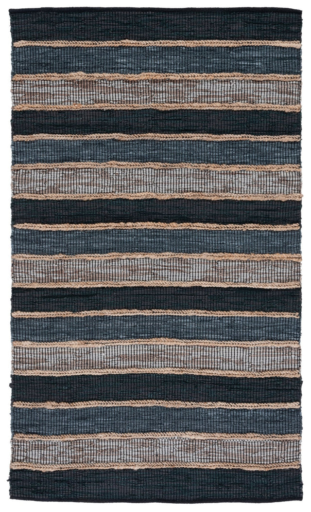 Safavieh Vintage Leather Vtl206Z Black/Natural Rug.