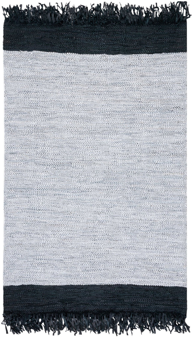 Safavieh Vintage Leather Vtl701A Ivory/Black Rug.