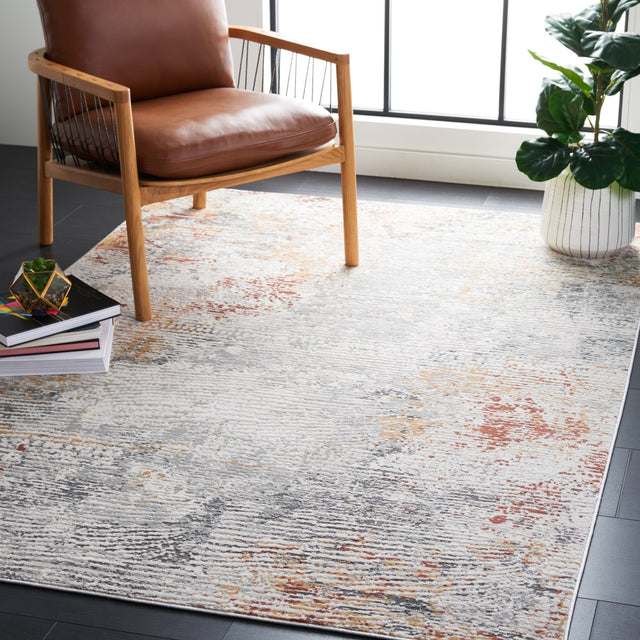 Safavieh Vogue Vge204B Beige/Blue Rust Rug.